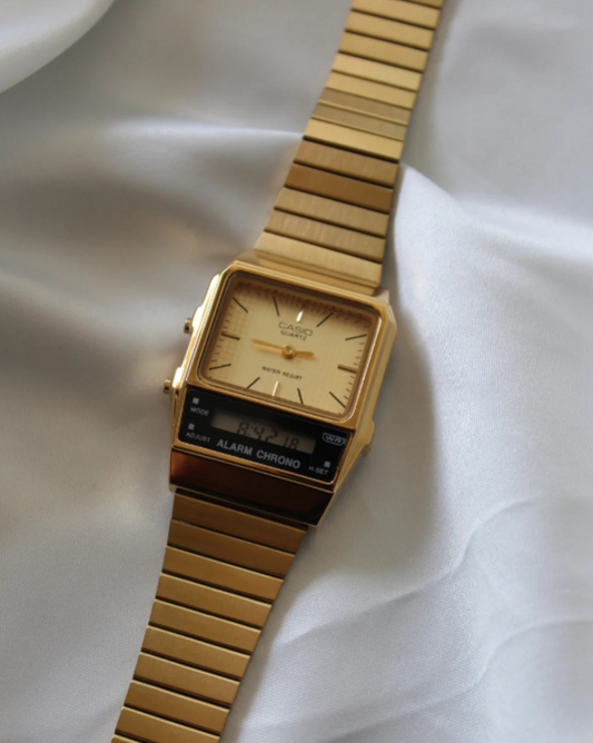 Vintage AQ800 Unisex (Analog Digital Watch)