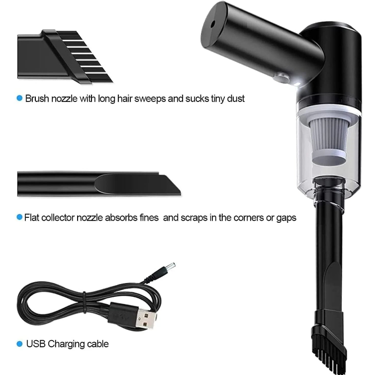 Mini Car Vacuum Cleaner (Rechargeable)
