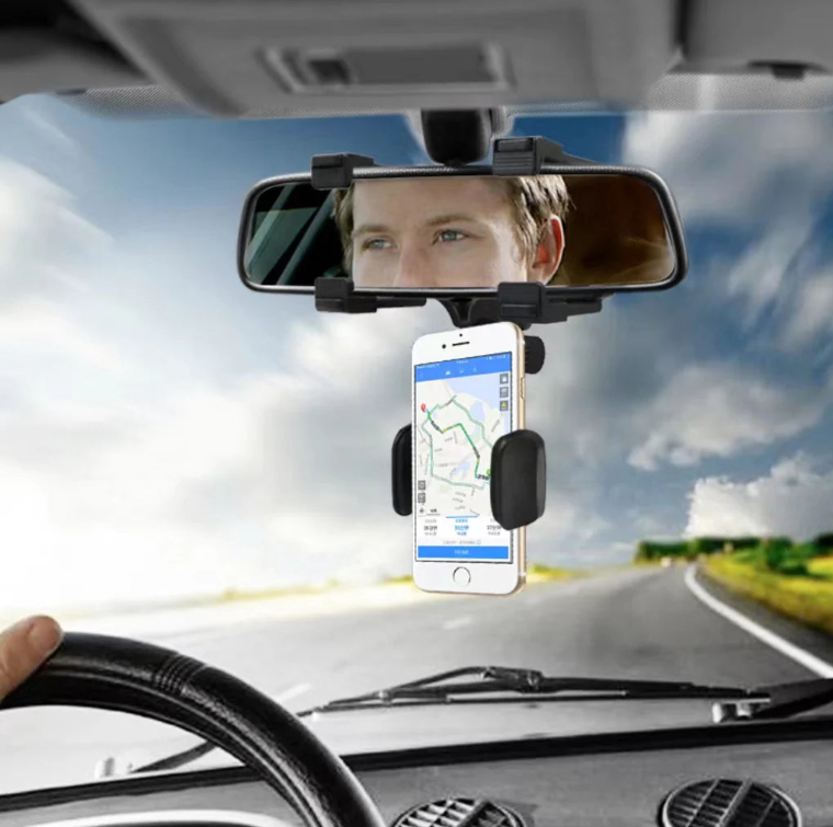 Car Rearview Mirror Holder 360° Rotation