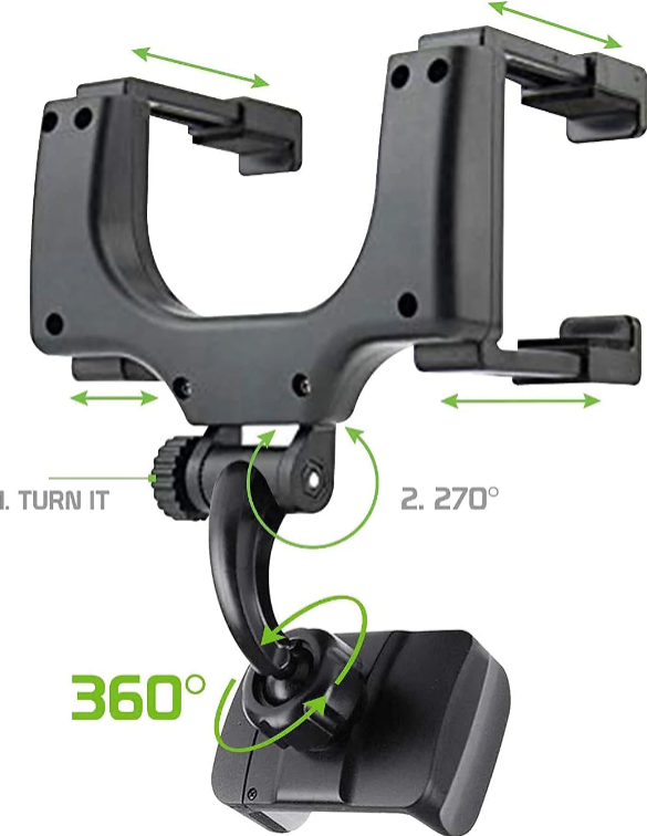 Car Rearview Mirror Holder 360° Rotation