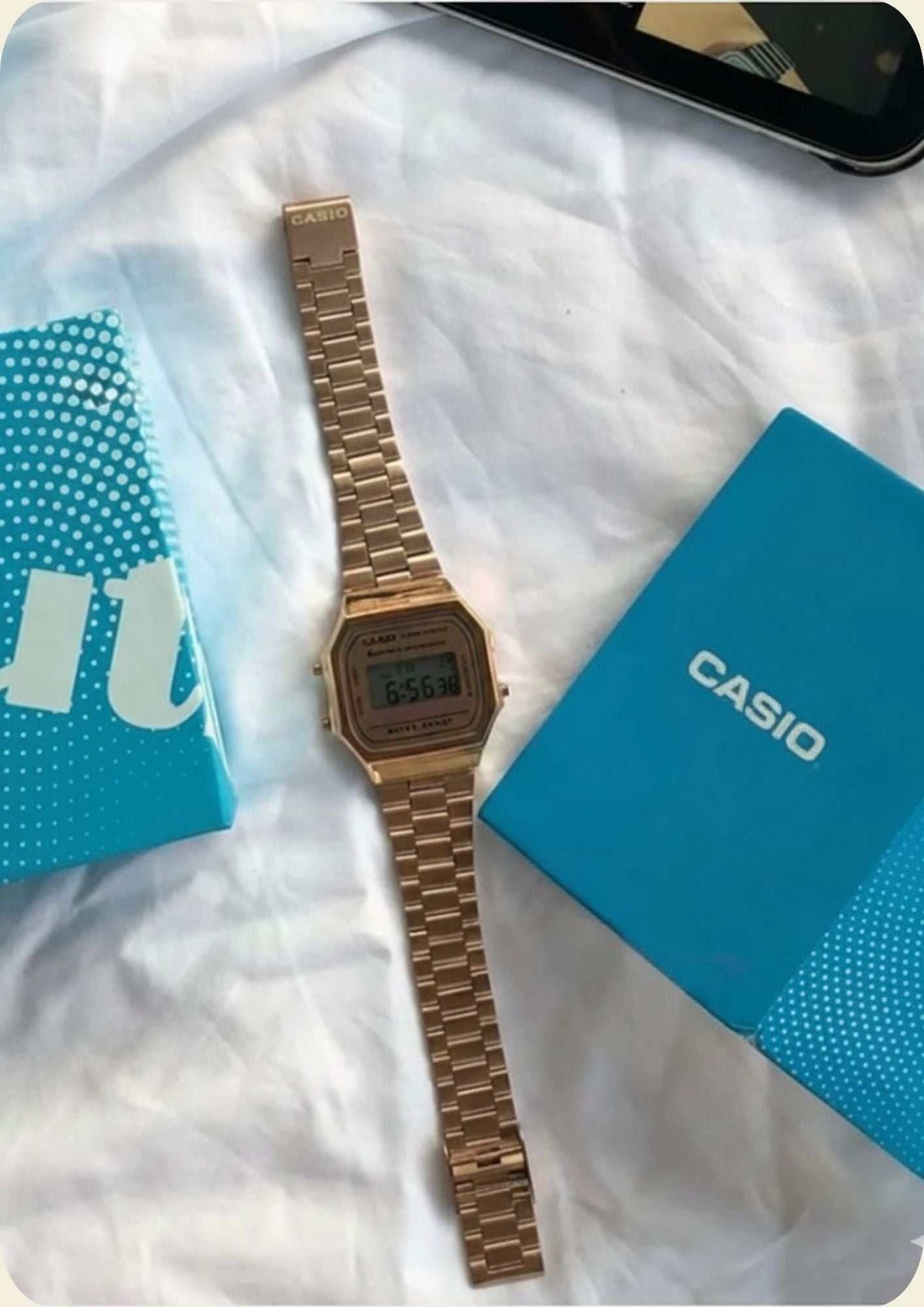 Vintage A168 Rose Gold (Digital Watch)