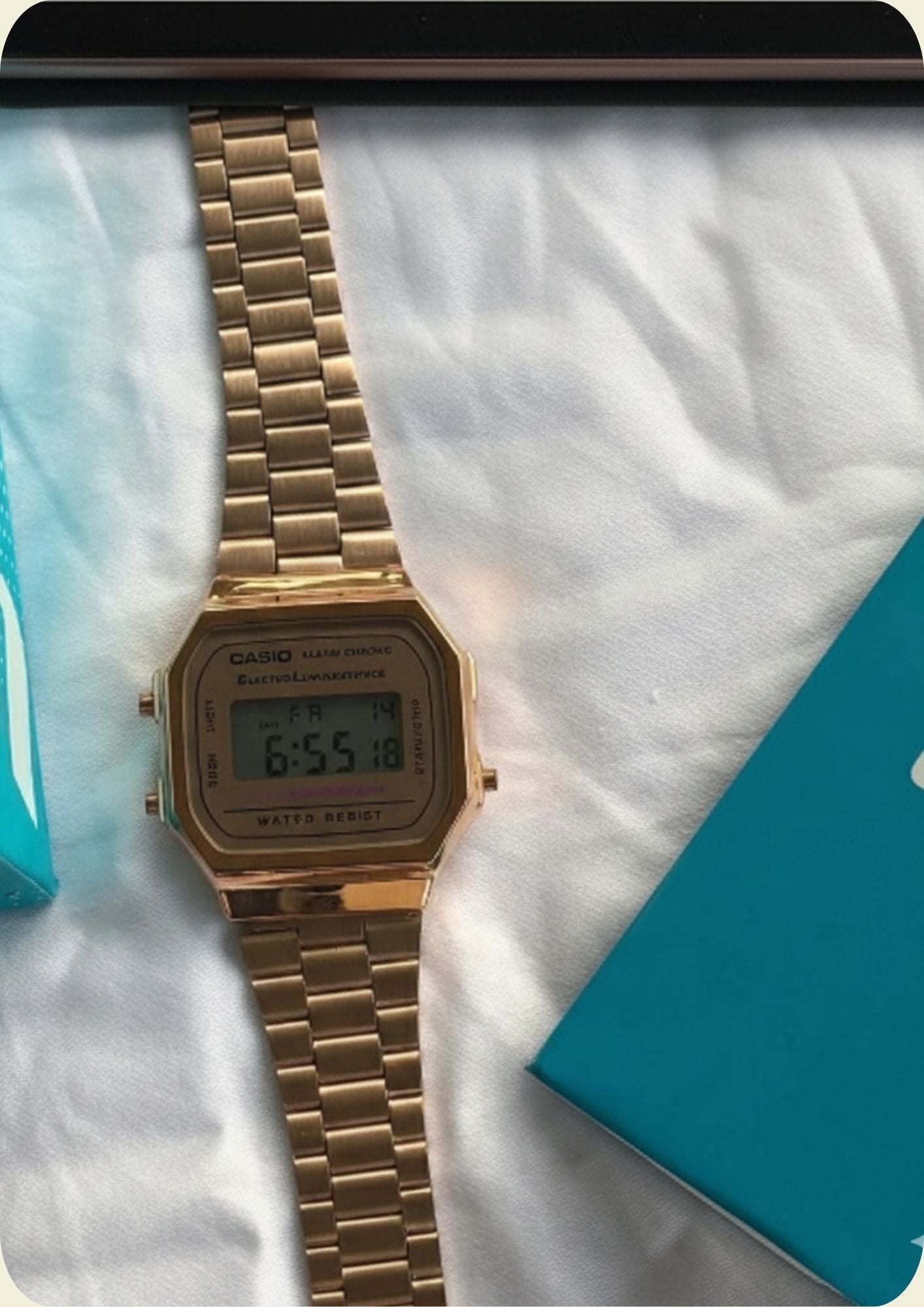 Vintage A168 Rose Gold (Digital Watch)