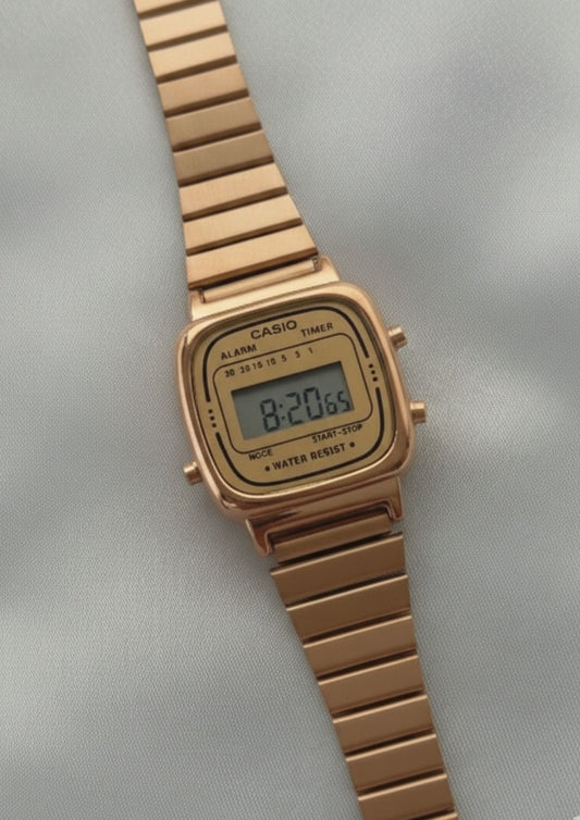 Vintage D124 Rose Gold (Digital Watch)