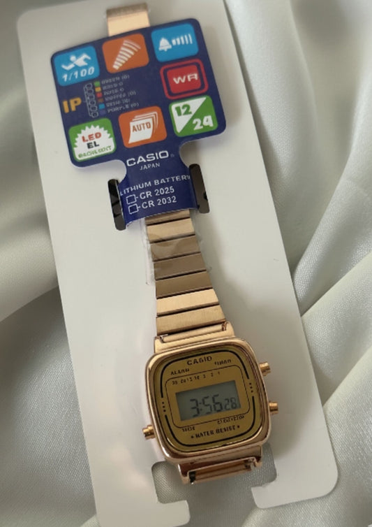 Vintage D124 Rose Gold (Digital Watch)