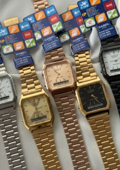 Vintage AQ230 Unisex (Analog Digital Watch)
