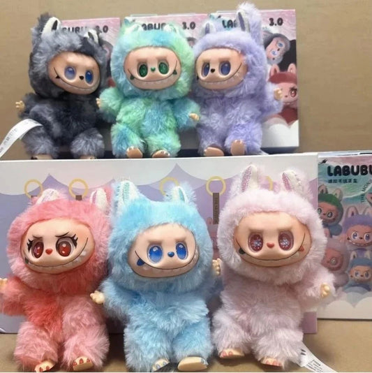 Labubu Doll Character Action Figure Design Figures Collectible Toys Home Decorations The Monsters Big Energy Series Blind Box Cute Toy Decor Gift (Random Color - 1 Pc)